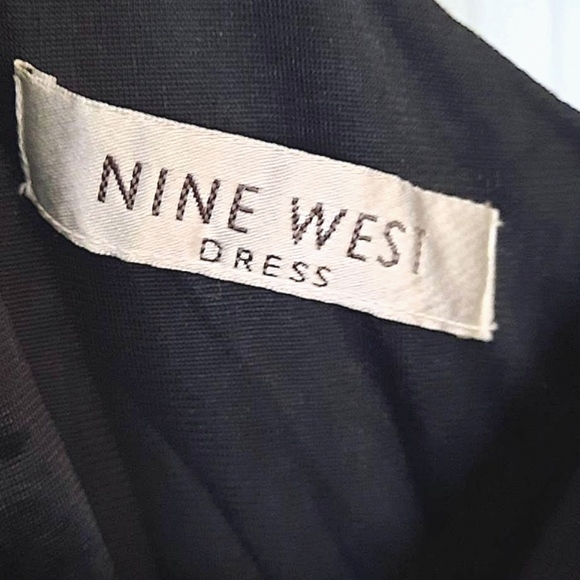 NINE WEST Vintage Black Evening Dress size 6 - Picture 2 of 8